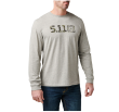 Bluza 5.11 CAMO LOGO FILL LS TEE, kolor: HEATHER GREY - 2