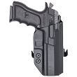 OWB Holster, Compatibility : IWI Jericho 941 PSL9 Polymer Frame, M Size, Manufacturer : Concealment Express, Material : Kydex, Color : Black - 2