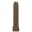 Original Glock 19X Magazine, Capacity : 19 rounds (17+2), Color : Coyote, Caliber : 9mm - 4