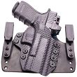 Kabura IWB Wide Leather Hybrid Tucable Glock 17/19/45/26 - Carbon. Wew. Prawa - Concealment Express GLK-171926-CF-RH-WDLTHR - 2