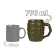 Giant granate mug with dedication - green - 8