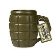 Giant granate mug with dedication - green - 2