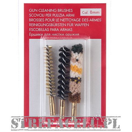 Szczoteczki (3szt.) uniwers. kal. 8mm mosiężna, nylon, bawełna - SC-87A_8