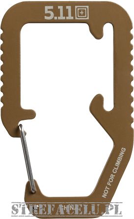 Carabiner, Manufacturer : 5.11, Model : Hardpoint M2 Carabiner, Color : Kangaroo