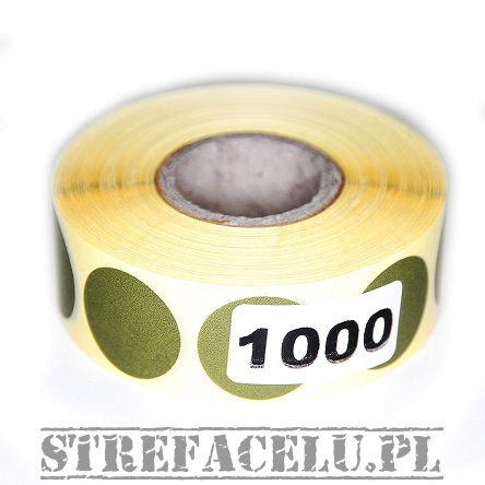 Zaklejka do przestrzelin fi20mm zielona - 1tys. szt.