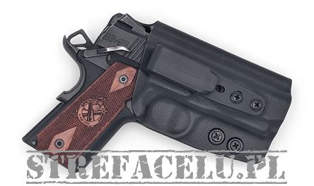 IWB Holster, Compatibility : 1911 Officer/Ultra without rail, Manufacturer : Concealment Express, Material : Kydex, Color : Black