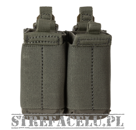 Pouch For 2 Pistol Magazines, Manufacturer : 5.11, Model : Flex Double Pistol Mag Pouch 2.0, Color : Ranger Green