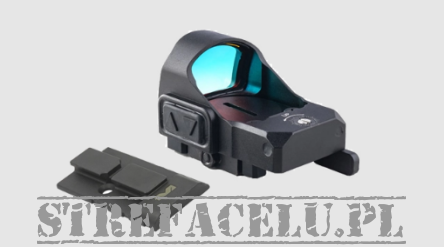 Collimator + Mounting Plate, Compatibility : Glock with a Cutout for Collimator (MOS), Manufacturer : Meprolight (Israel), Model : MicroRDS