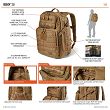 Backpack By 5.11, Model : RUSH24 2.0, Color : Double Tap - 7