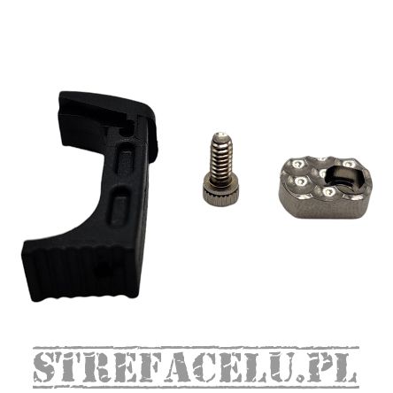 Extended magazine release; BUL Axe pistols + button