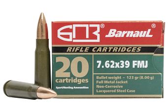 Nabój kulowy ZN FMJ 8.1g Barnaul // 7.62x39
