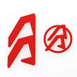 Stickers for holsters Alpha-X RH - Red, Alpha-X RH Color Inlays - Red