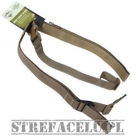 Pas nośny Tac Shield Web Loop - dwupunktowy z polimerowym zapięciem Loop Sling 1.25 cala Coyote