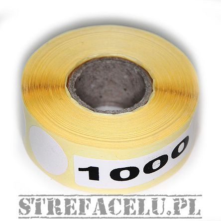 Zaklejka do przestrzelin fi20mm biała - 1tys. szt.