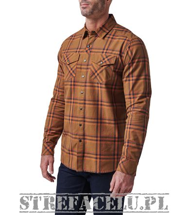 Koszula męska z długim rękawem 5.11 GUNNER PLAID L/S kolor: RSTD BRLY PL