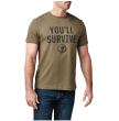 T-shirt meski 5.11 YOU LL SURVIVE SS TEE kolor: RANGER GREEN - 2