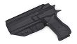 IWB Holster, Compatibility : Jericho 941 F9 Full Size Steel Frame, Manufacturer : Concealment Express, Material : Kydex, For Persons : Right Handed, Finish : Carbon - 2