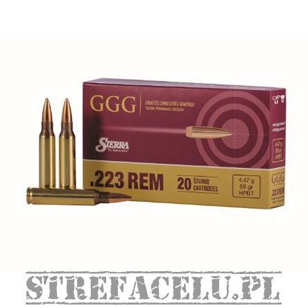 Amunicja FMJ .223 Remington GGG 69gr. HPBT Nosler // 223REM