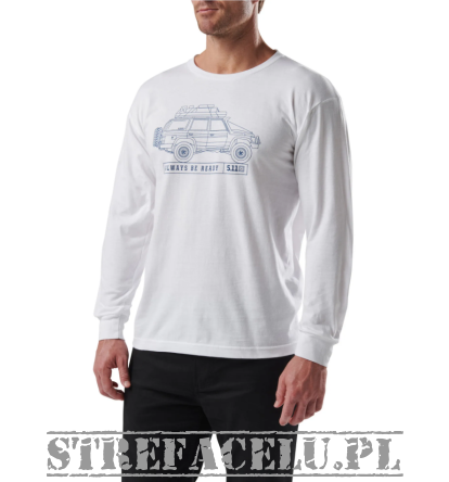 Long Sleeve Shirt, Manufacturer : 5.11, Model : Offroad Dreaming Long Sleeve Tee, Color : White