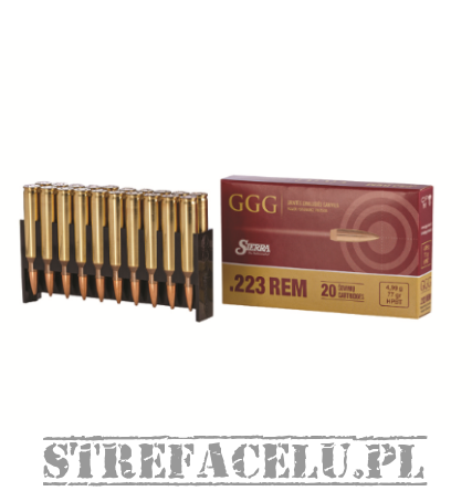 Amunicja FMJ .223 Remington GGG 77gr. GPR14 HPBT Sierra // 223REM