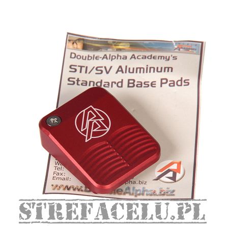 Aluminiowa stopka magazynka czerwona - DAA - STI/SV