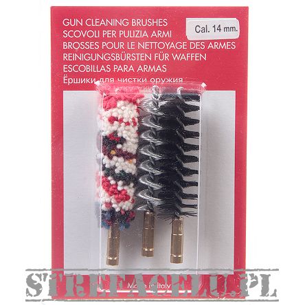 Szczoteczki (3szt.) karabinowe kal. 14mm spirala stal. nylon. bawełna - SC-87_14