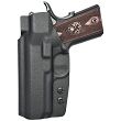 IWB Holster, Compatibility : 1911 Officer/Ultra without rail, Manufacturer : Concealment Express, Material : Kydex, Color : Black - 2