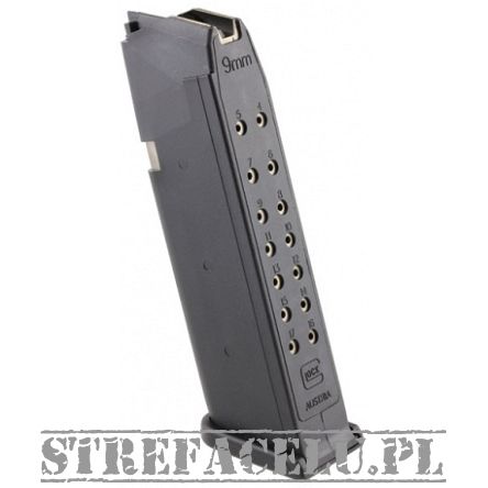 Magazynek Glock 17 nabojowy // .9 PARA (Czarny podajnik)