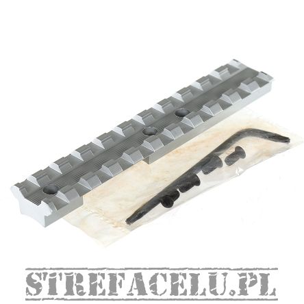 Szyna Picatinny do Rugera MkIV/III aluminiowa srebrna