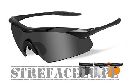 Okulary WileyX Vapor 2.5 Grey / Clear / Light Rust 3552 / Matte Black Frame