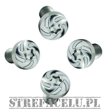 Grip Screw Silver Spiral set (4 pcs) #10115