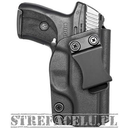 Kabura wewnętrzna prawa do pistoletu Ruger LC9/LC9s/LC380/EC9s, RH IWB kydex, kolor: czarny