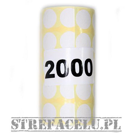 Sticker to cover the hit , fi16mm , white - 2000 pieces