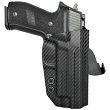 OWB Holster, Compatibility : Sig P226 with rail, Manufacturer : Concealment Express, Material : Kydex, For Persons : Right Handed, Finish : Carbon - 2