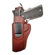 Leather Holster, Manufacturer : Falco Holsters (Slovakia), Type : 2in1 - IWB + OWB, Model : AM02-2332, Hand : Left, Color : Brown - 2