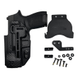 IWB/OWB Sig P320 Holster, Manufacturer : Concealment Express (Rounded Gear), Model : Druid Sig P320 OR, Color : Carbon - 2
