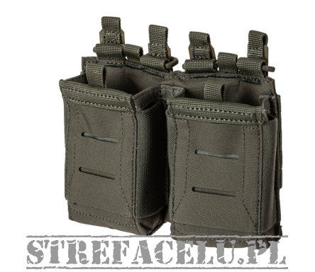 AR-15 Magazine Pouch, Manufacturer : 5.11, Model : Flex Double AR MAG Pouch 2.0, Color : Ranger Green