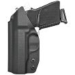 Kabura wewnętrzna prawa do pistoletu Walther PPK/S, RH IWB kydex, kolor: czarny - 2