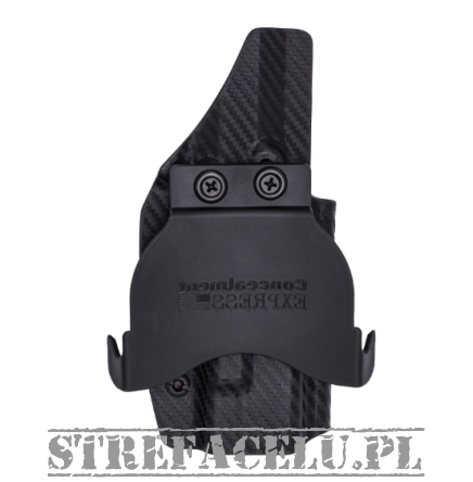 OWB Holster, Compatibility : Sig Sauer P365 XL OR, Manufacturer : Concealment Express, Material : Kydex, For Persons : Left Handed, Finish : Carbon