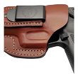 Leather Holster, Manufacturer : Falco Holsters (Slovakia), Type : 2in1 - IWB + OWB, Model : AM02-2331, Hand : Left, Color : Brown - 4
