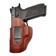 Leather Holster, Manufacturer : Falco Holsters (Slovakia), Type : 2in1 - IWB + OWB, Model : AM02-2331, Hand : Left, Color : Brown - 2