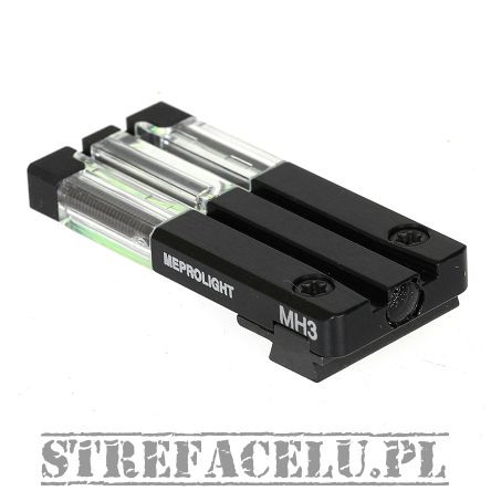 Fibre optic-tritium device for Sig Sauer P365 pistols by Meprolight, Model : ML-63116 FT Bullseye Color Green