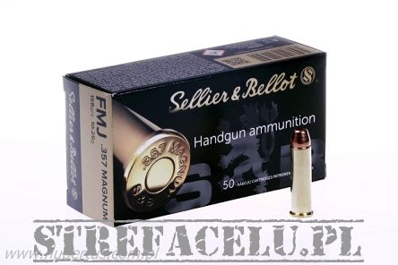 Nabój kulowy FMJ 10,25g S&B // .357 Magnum