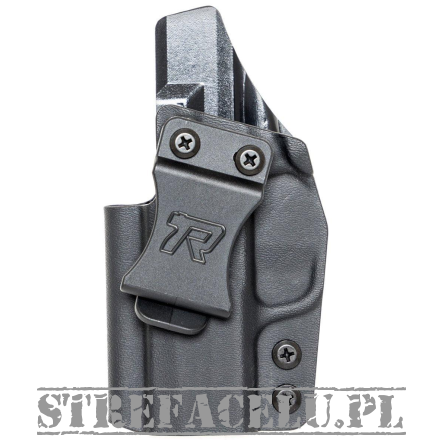 Kabura wewnętrzna lewa do pistoletu Glock 19/19X/23/32/45, LH IWB kydex, kolor: czarny