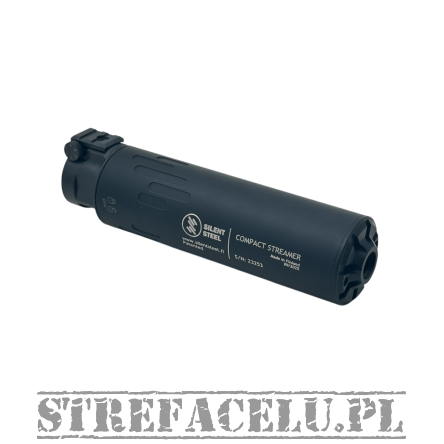 Tłumik huku Silent Steel Micro Streamer QDB BoltLock 5.56 - Czarny