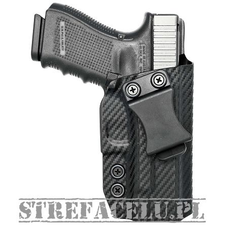 Kabura IWB Kydex Glock 19/19X/23/32/45- Carbon. Wew. Prawa - Concealment Express GLK-192332-CF-RH-VAR