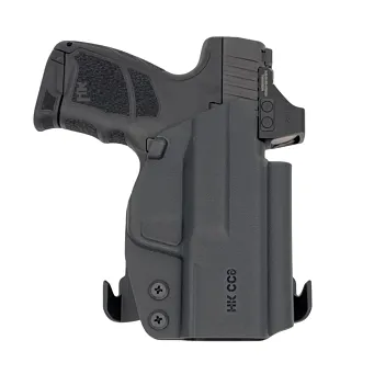 Kabura zewnętrzna lewa do pistoletu H&K CC9, LH OWB kydex, kolor: czarny