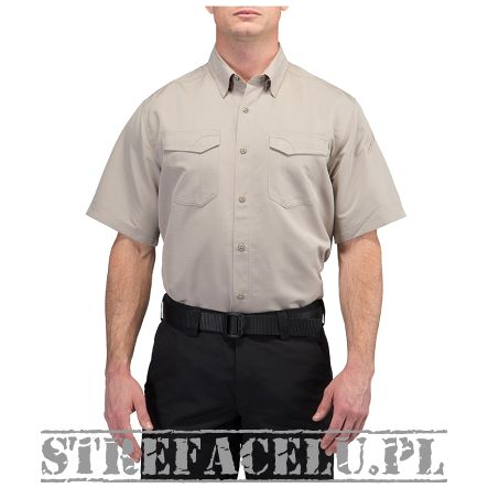 Koszula męska z krótkim rękawem 5.11 FAST-TAC SHIRT KHAKI