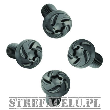 Grip Screw Black Spiral set (4 pcs) #10116