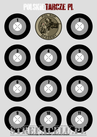 Shooting Target Polsof, Pieces : 1, Manufacturer : polskietarcze.pl